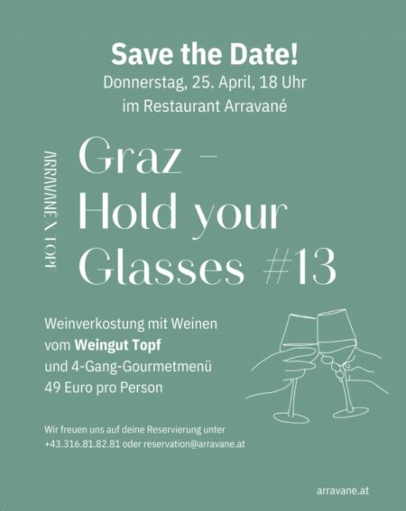 Arravané Graz – Hold your Glasses #13 Weingut Topf 25.4.2024